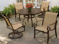 Woodard Belden Sling Aluminum Dining Set