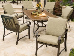Woodard Belden Cushion Aluminum Dining Set