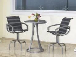 Woodard Metropolis Sling Aluminum Bar Set